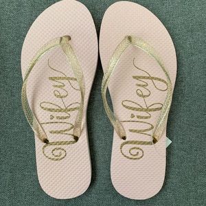 Blush pink flip flops: Brand New***